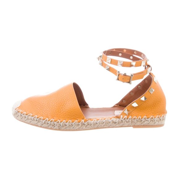 Valentino Shoes - VALENTINO Rockstud Round-Toe Espadrilles